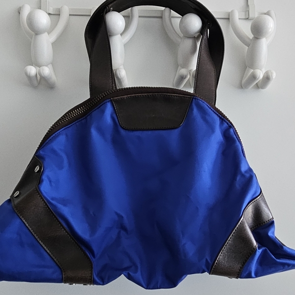 🔥SALE- Matt & Nat Cobalt Blue and Brown Utility Bag - Picture 3 of 16